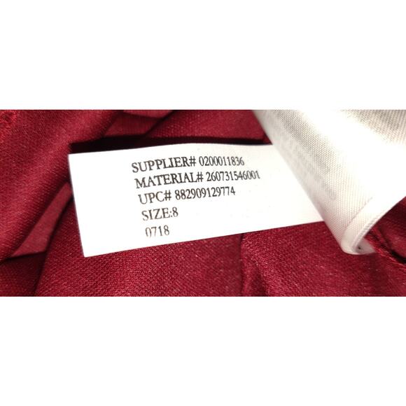 Ralph Lauren CHAPS Dress Red & Black LUMBERJACK Chiffon Checkered Career Sz 8 - Picture 12 of 12